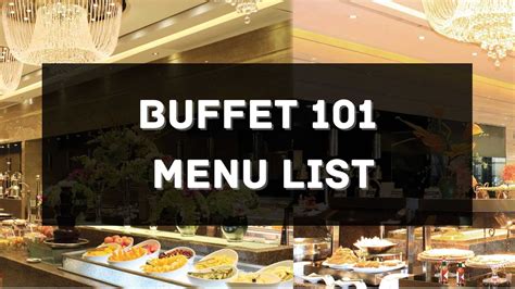 Buffet 101 Menu Prices Philippines 2024 [Updated] — All About .